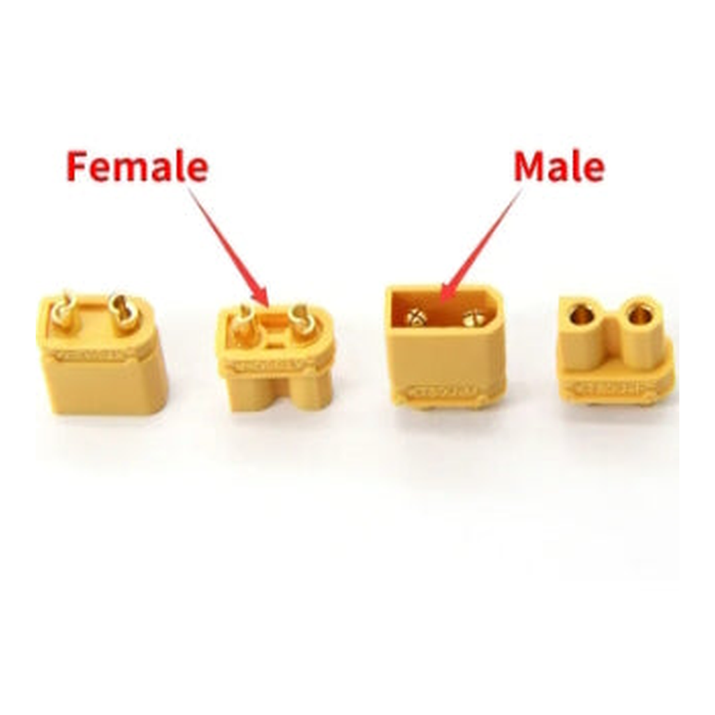 Conector XT60 - Pareja (hembra y macho) x10 und