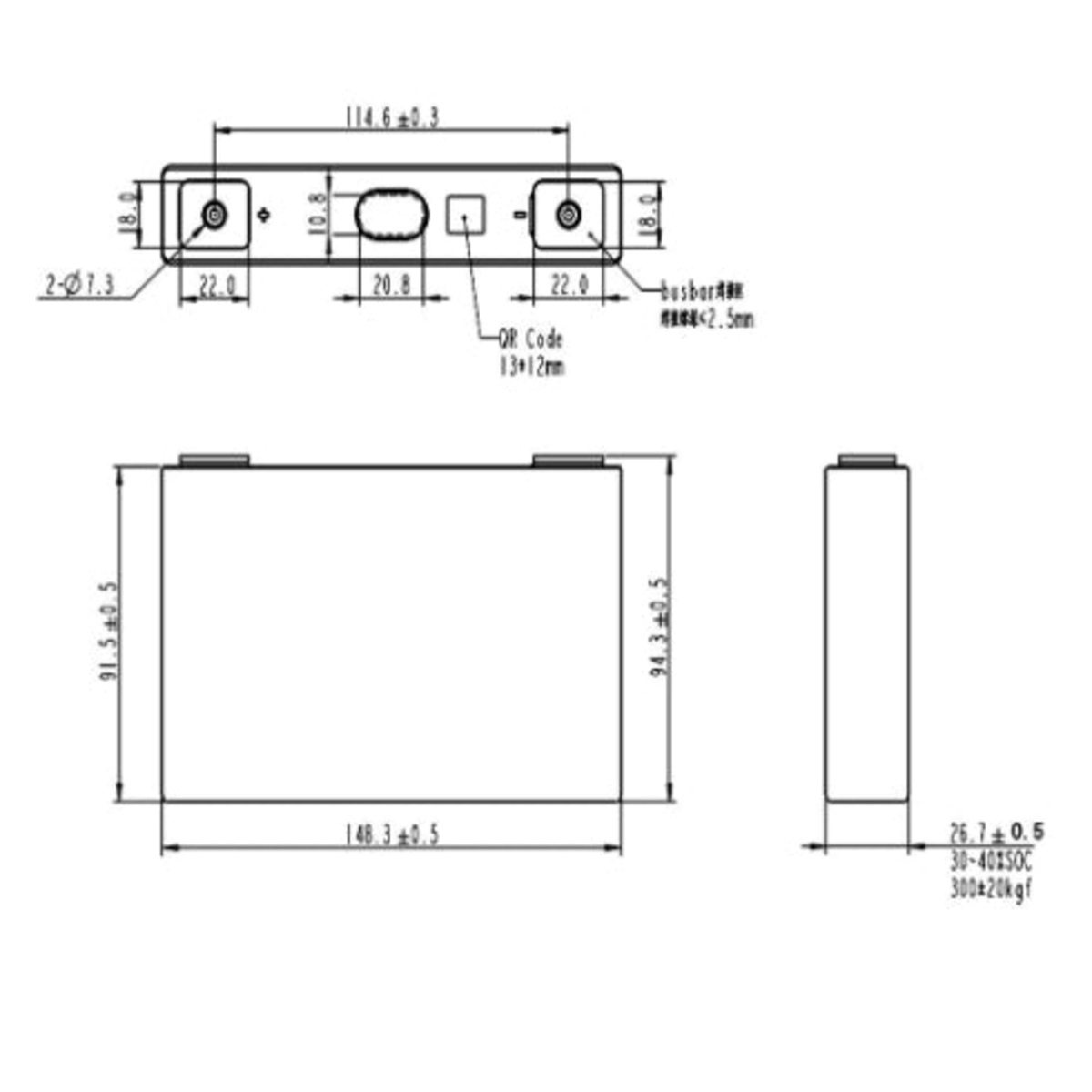 Celda Eve LF32 3.2V 32Ah 3.500 ciclos